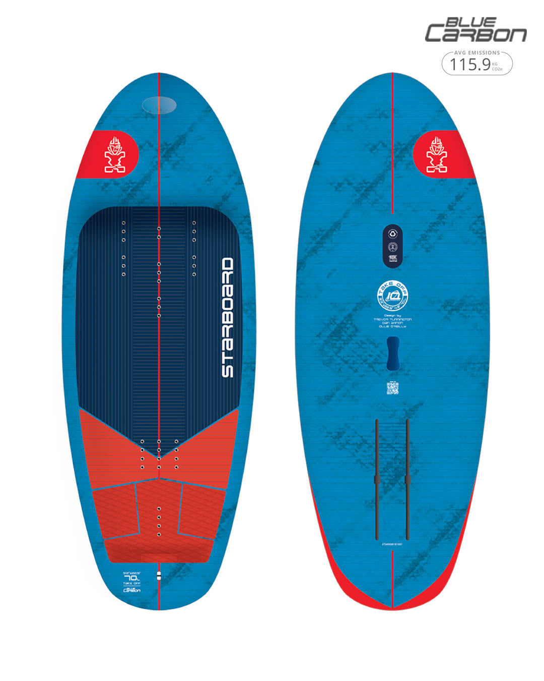2025 Starboard Take Off Wing Board Blue Carbon
