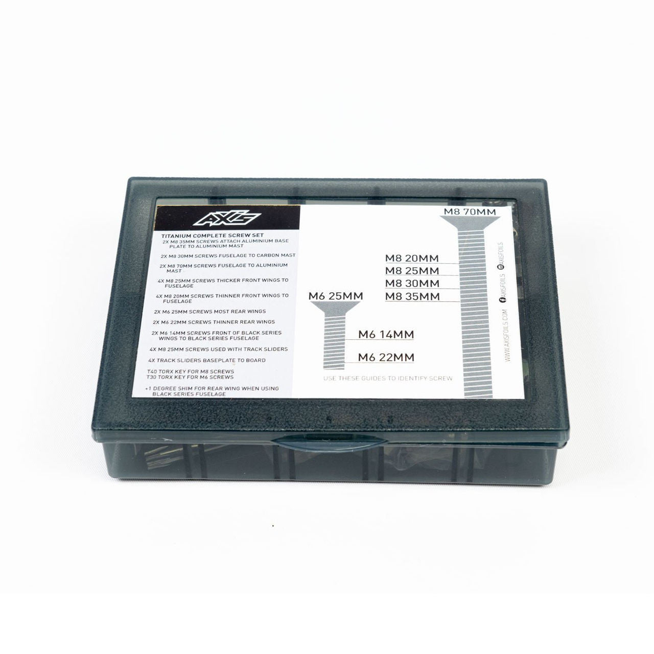 Axis Titanium Screw and Slider Set