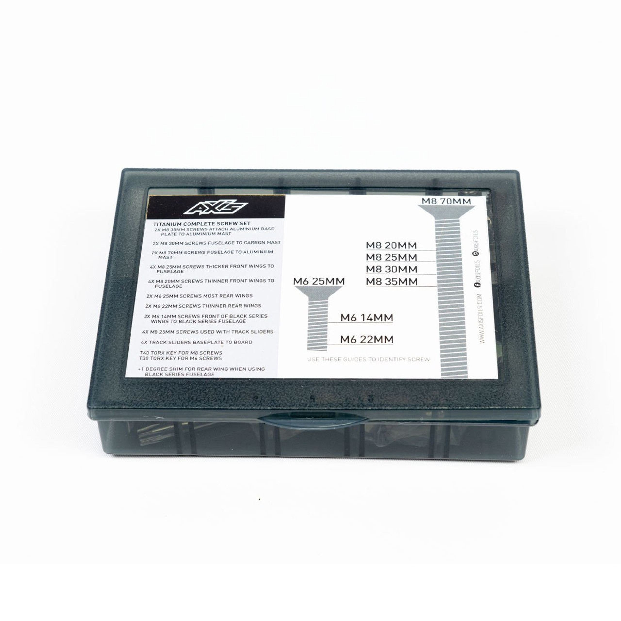 Axis Titanium Screw and Slider Set