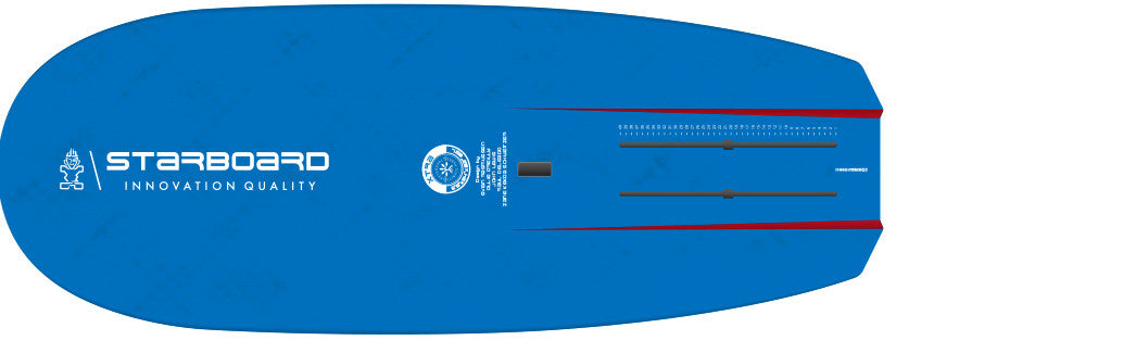 2022 Starboard SUP XTRA Wing Foil Racing Board - Blue Carbon