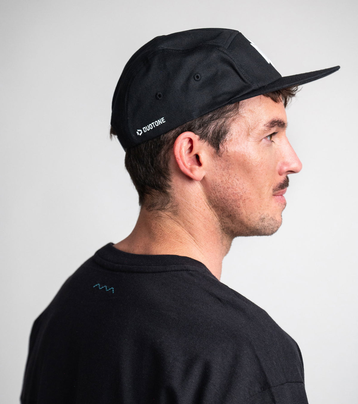 5Panel Flat Duotone Cap - Black