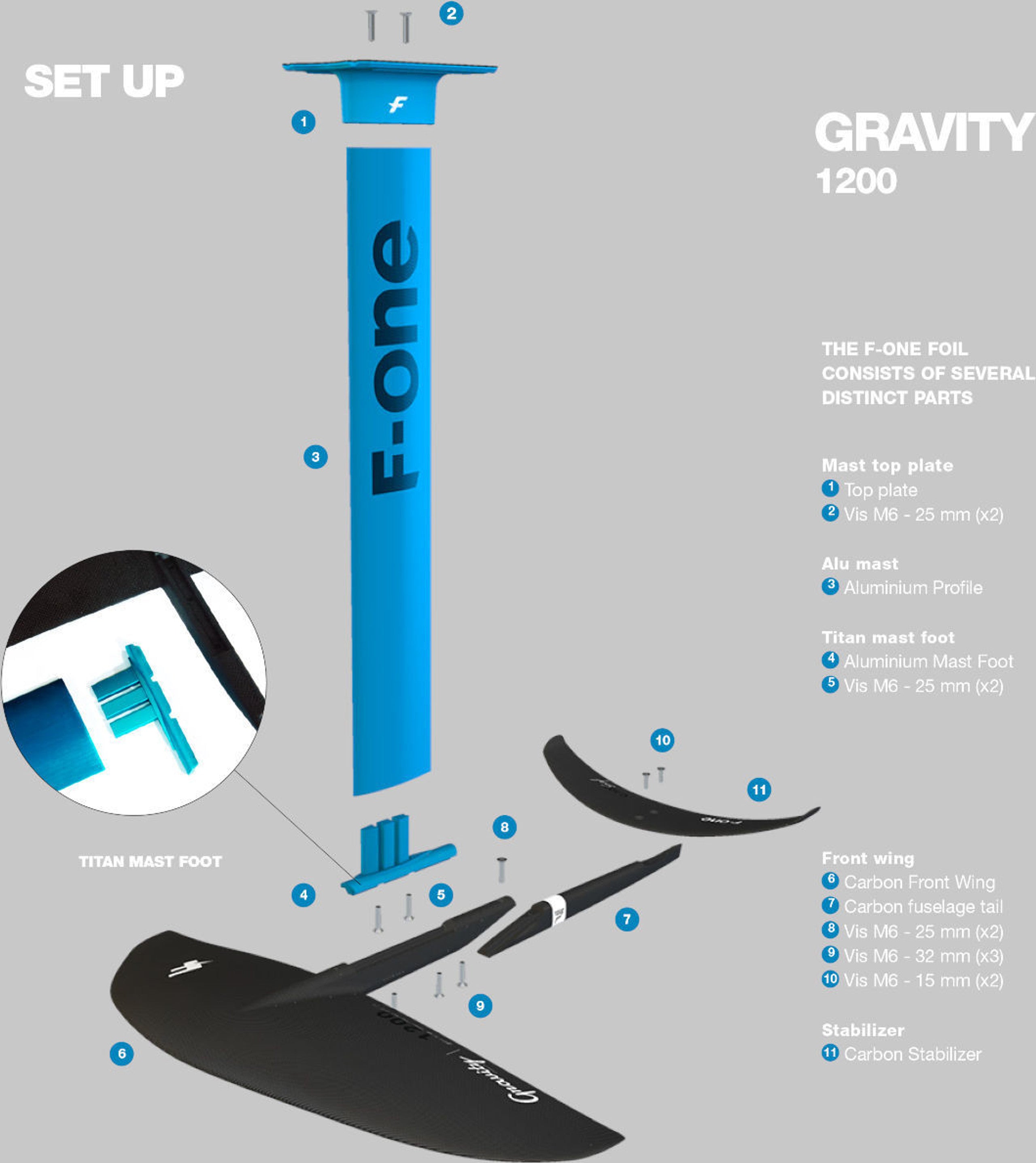 F-one Gravity 2200 Foil｜フォイルサーフィンECショップ【Foil