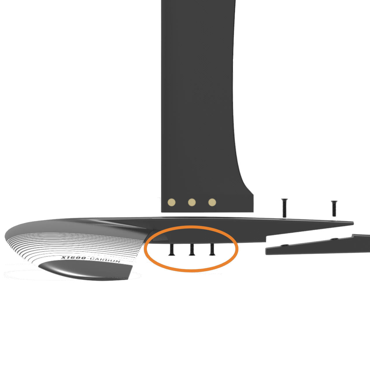 2021 Cabrinha Fusion Screw Set - Front Wing to Mast